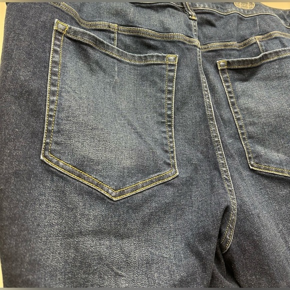 Lane Bryant Dark Blue Denim Jeans High Rise Skinny Pedal - Picture 6 of 8
